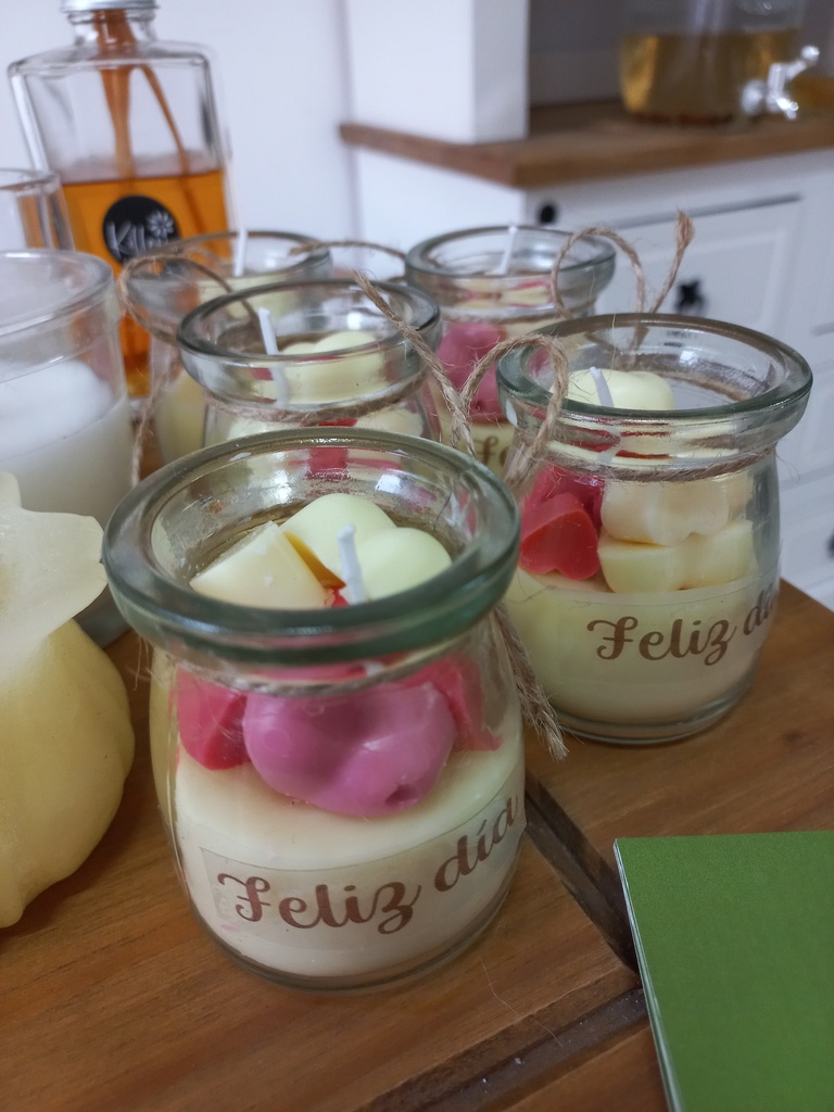 VELAS FRASCO SAN VALENTIN