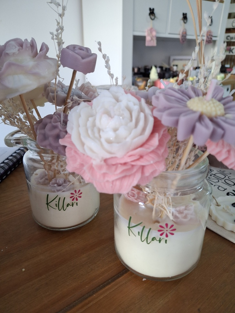 Vela mix Flores fco grande